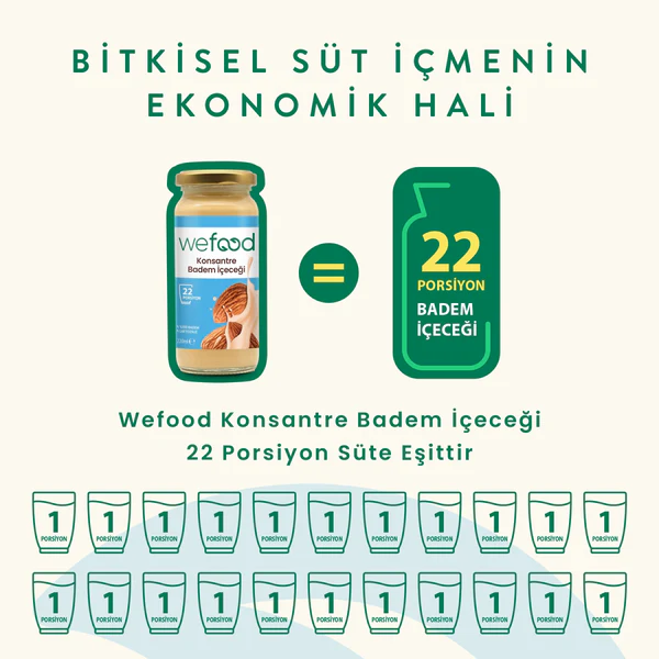 Konsantre Badem İçeceği (%100 Badem) 220g