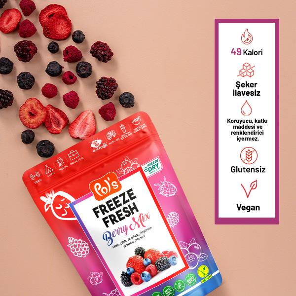 Freeze Fresh Dondurularak Kurutulmuş Berry Mix 16g