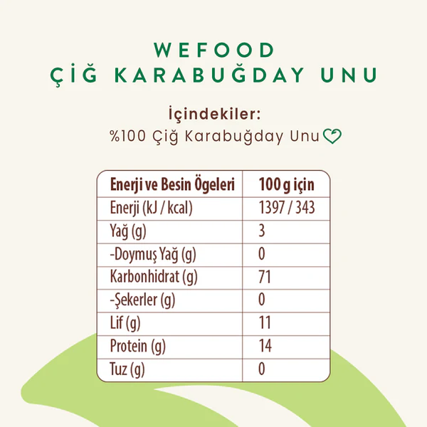 Glutensiz Çiğ Karabuğday Unu 350g