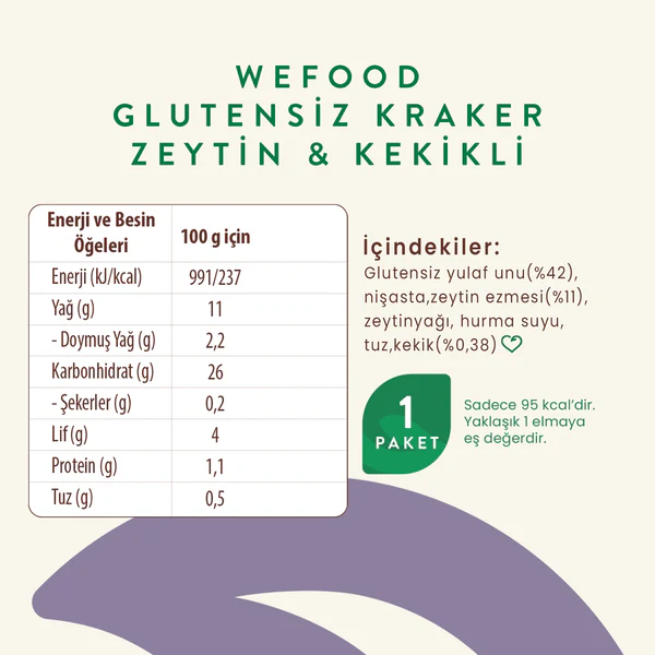 Glutensiz Kraker Zeytin & Kekikli 40g