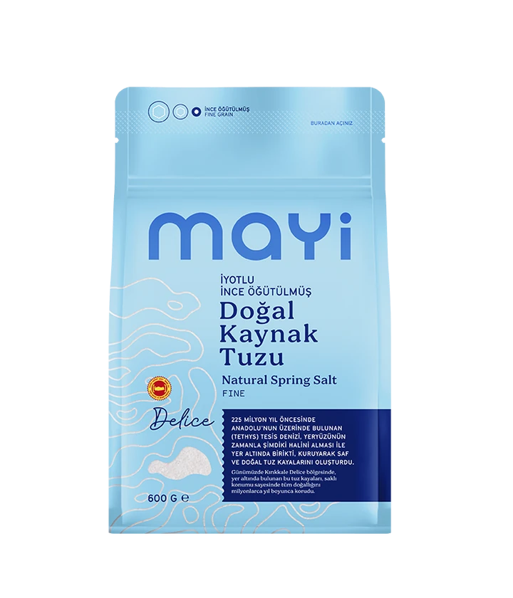 ÖĞÜTÜLMÜŞ SOFRA TUZU 600 GR (İYOT İLAVELİ)