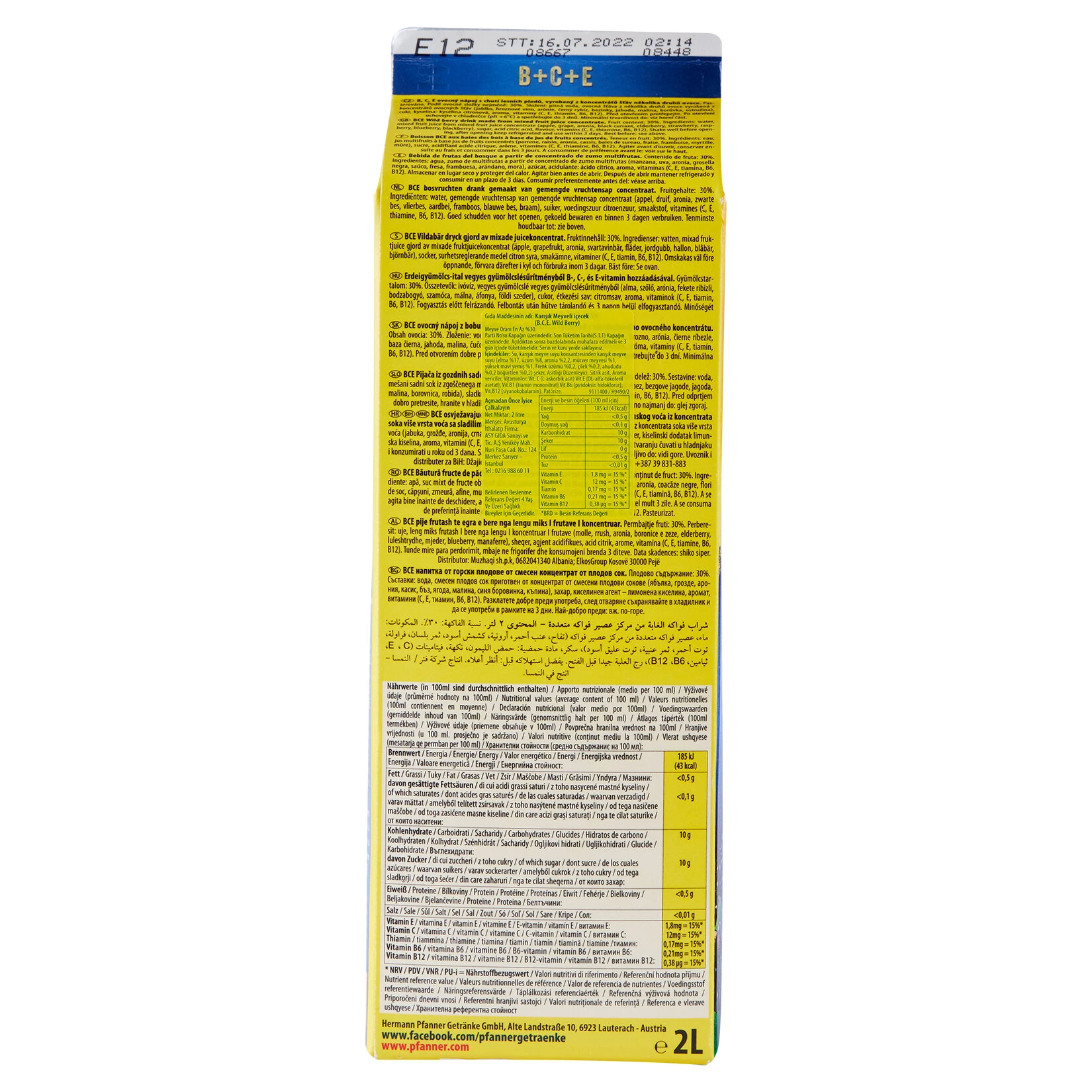 B+C+E Orman Meyveli 2L