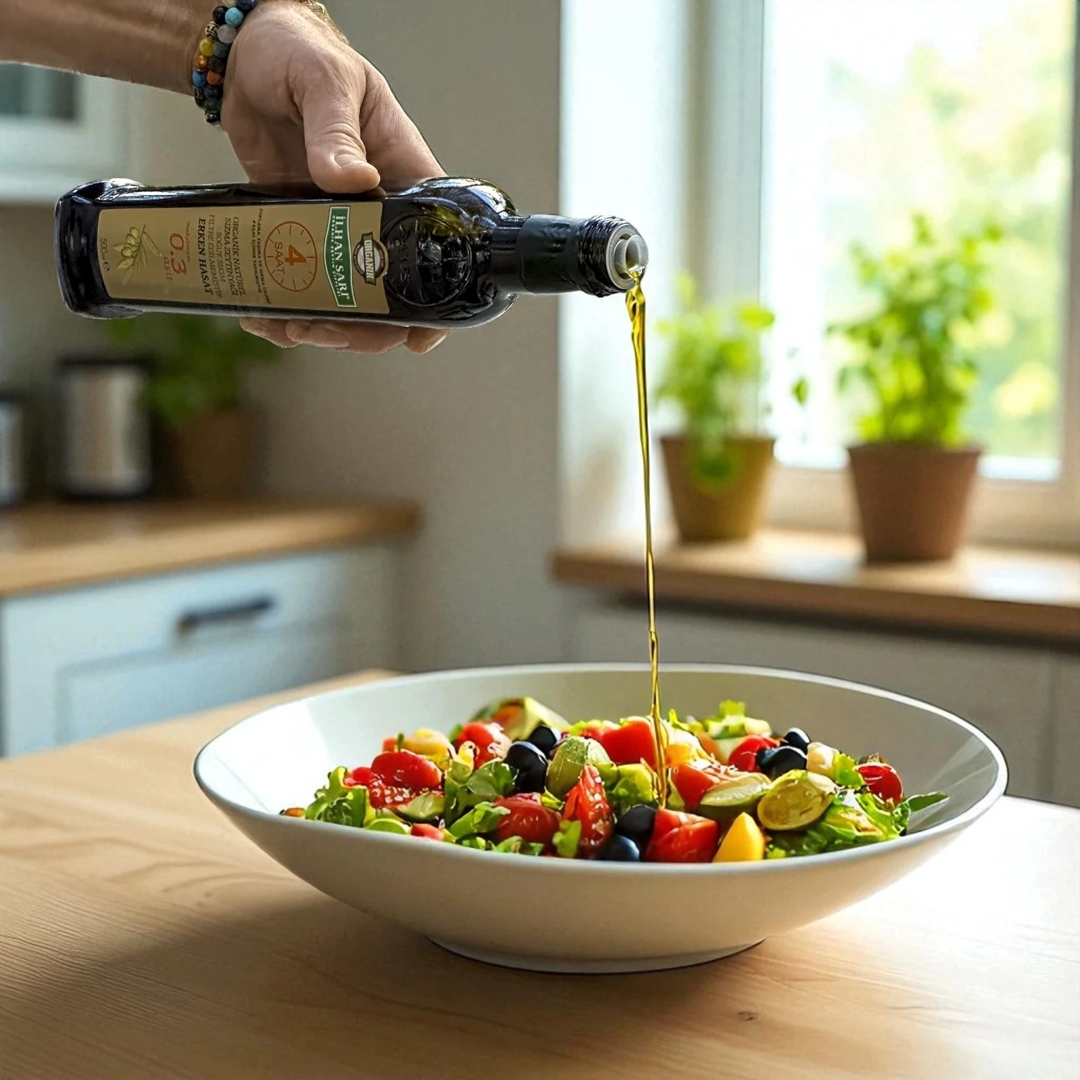 Erken Hasat Organik Natürel Sızma Zeytinyağı 500ml (0.3 Asit)