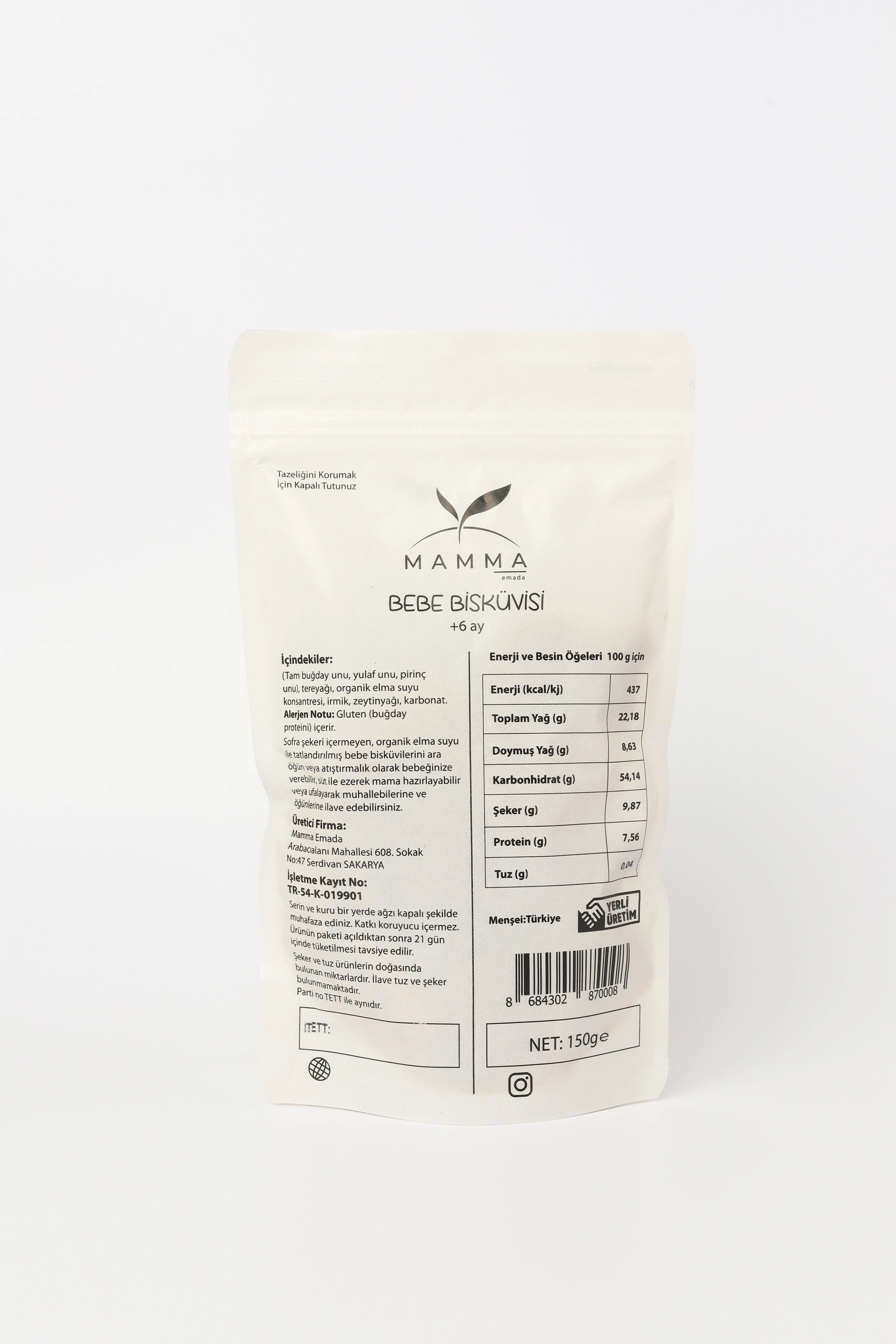 Bebek Bisküvisi +6 Ay 150g