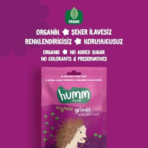 Organik Vegan Pancarlı Grissini - 55g