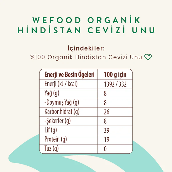 Organik Glutensiz Hindistan Cevizi Unu 320g