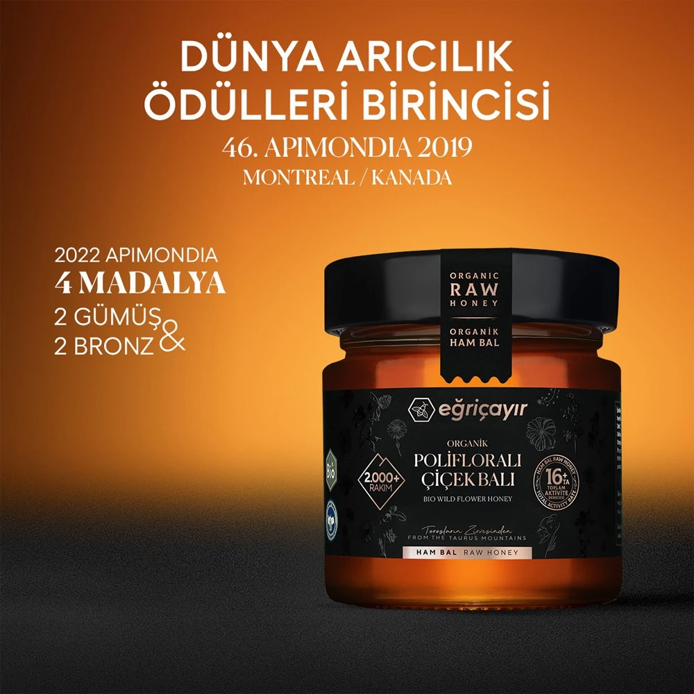 ORGANİK POLİFLORALI (ÇOK ÇİÇEKLİ) BAL TA16+ - 300g