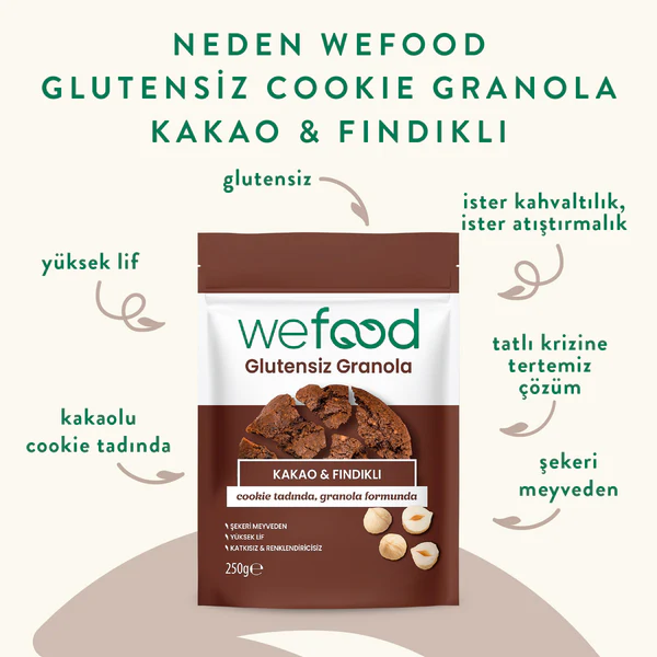 Glutensiz Granola Kakao & Fındıklı 250g