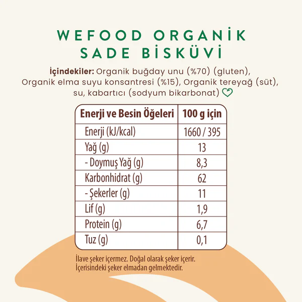 Kids Organik Sade Bisküvi 55g