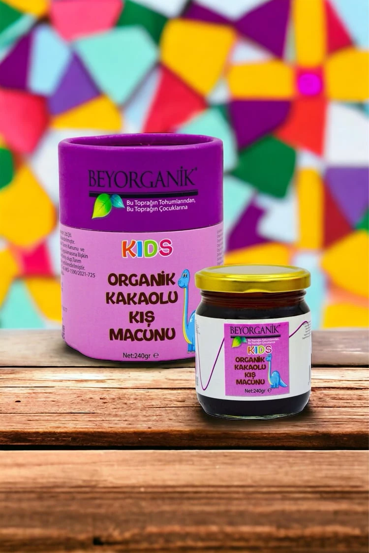 Organik Kakaolu Kış Macunu 240gr KİDS (PESTİSİT VE AĞIR METAL ANALİZLİ)