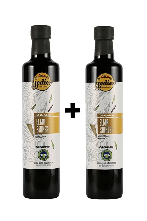 Organik Elma Sirkesi 500 Ml - 2'li Paket