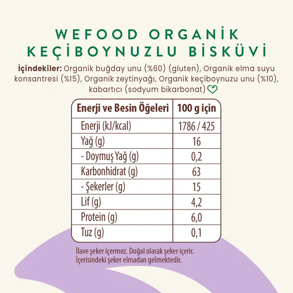 Kids Organik Keçiboynuzlu Bisküvi 55g