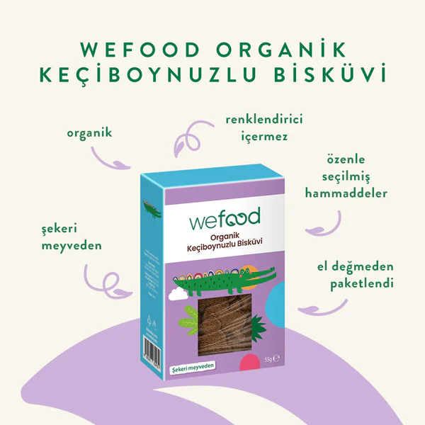 Kids Organik Keçiboynuzlu Bisküvi 55g