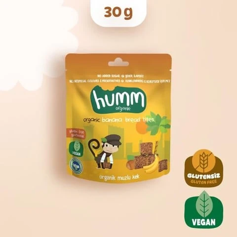 Organik Glutensiz Vegan Muzlu Kek - 30g