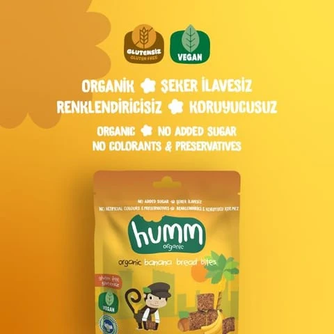 Organik Glutensiz Vegan Muzlu Kek - 30g