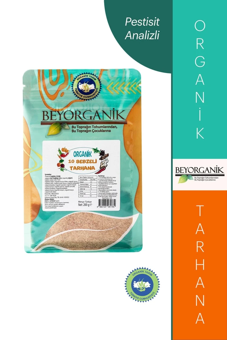 Organik 10 Sebzeli Tarhana 400gr (PESTİSİT VE AFLATOKSİN ANALİZLİ)