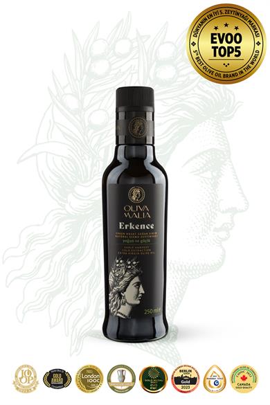 Erkence Serisi Natürel Sızma Zeytinyağı 250 ml - Soğuk Sıkım - Erken Hasat