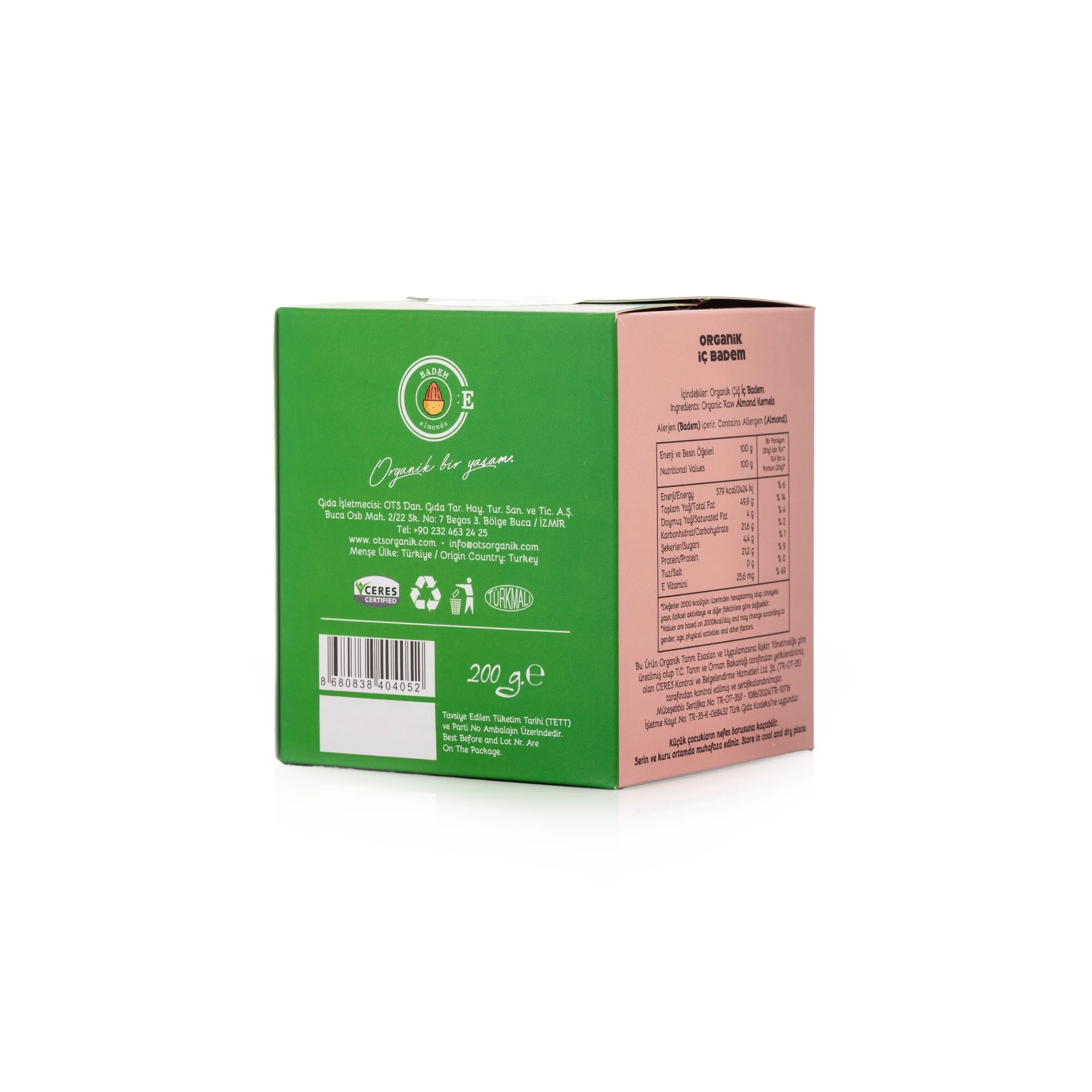 Organik İç Badem