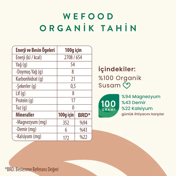 Organik Tahin 600g