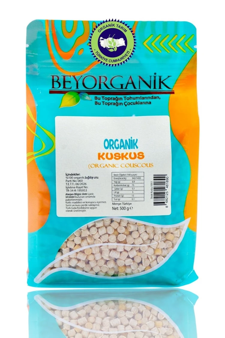 Organik Kuskus 500gr (PESTİSİT VE AFLATOKSİN ANALİZLİ)