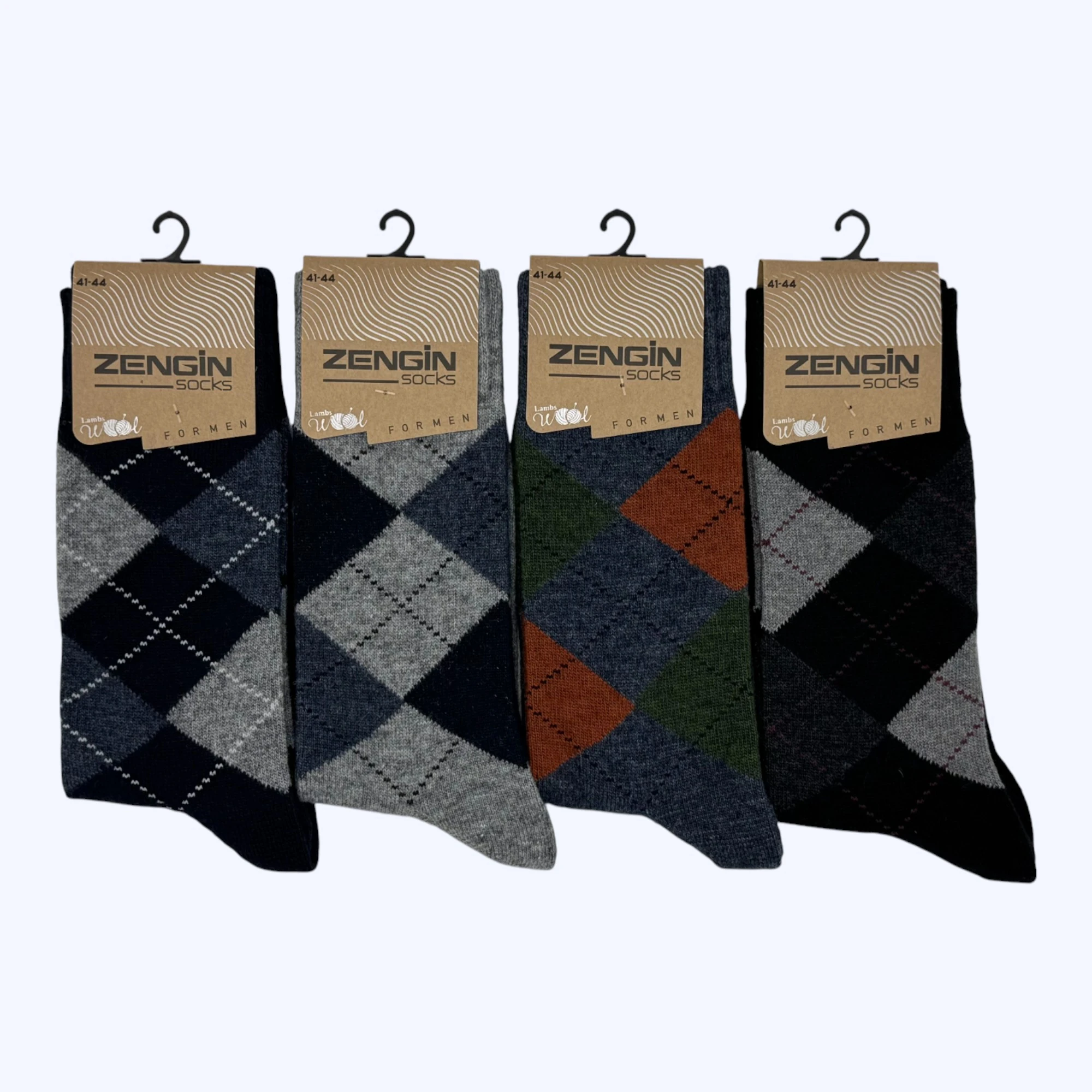 Yün Ekose Erkek Soket