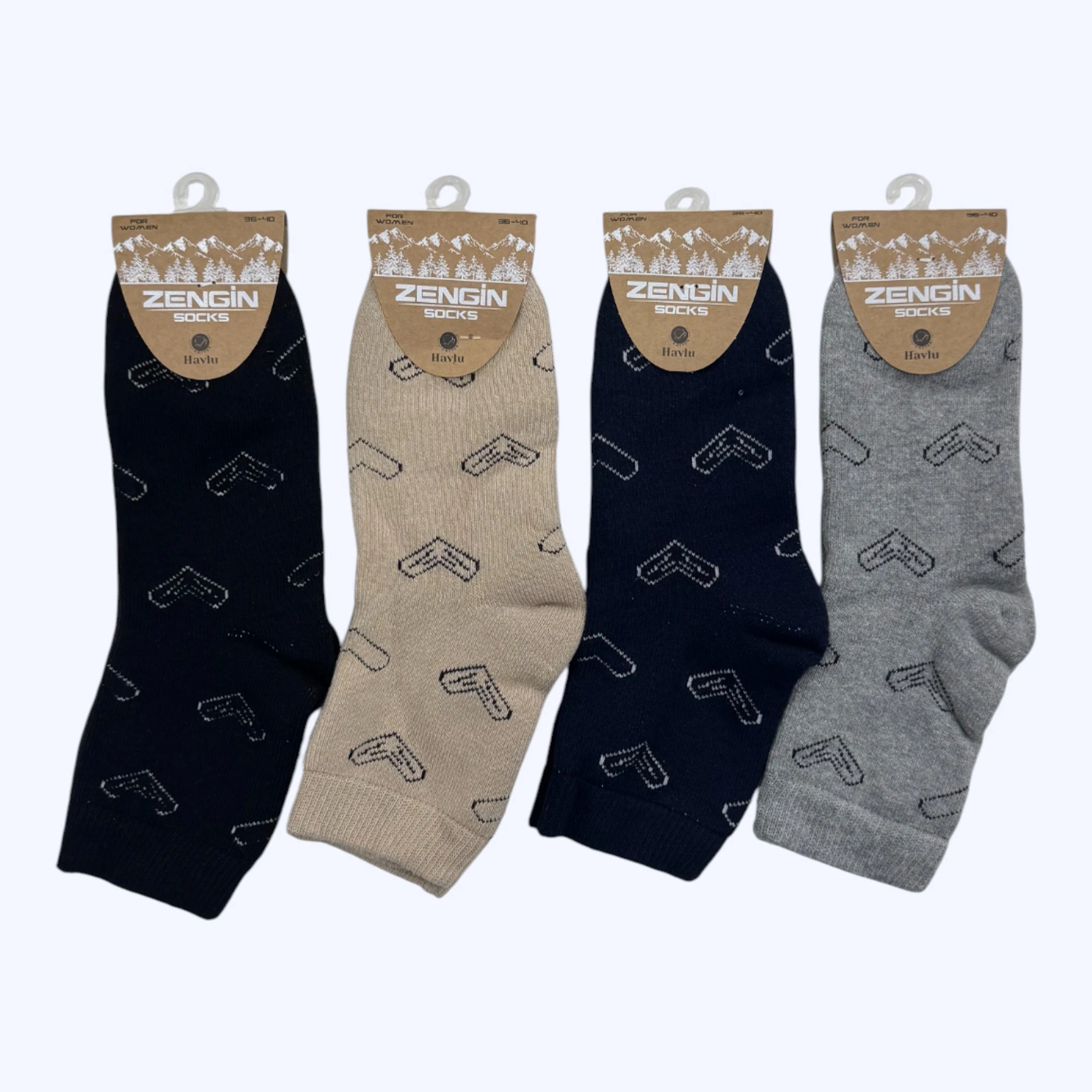 Havlu Bayan Kalpli Kısa Konç