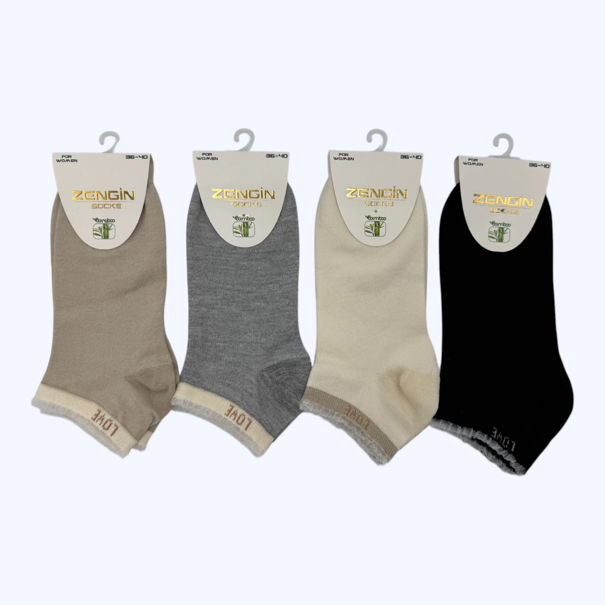 Bambu Aksesuarlı Love Kadın Patik