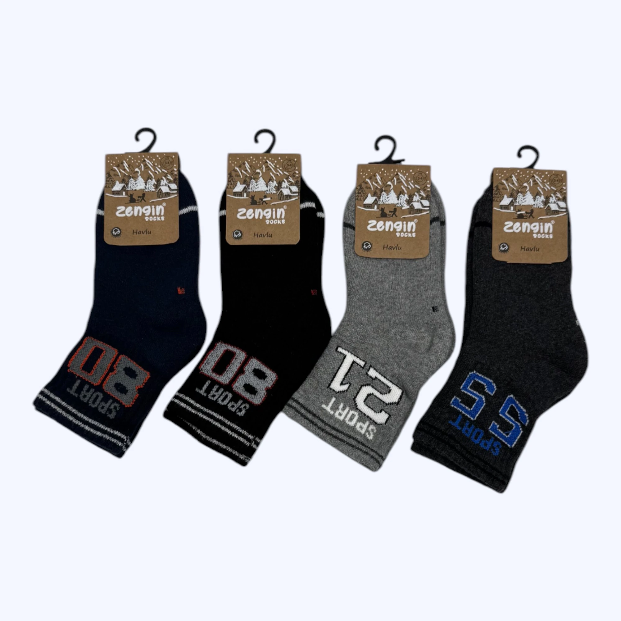 Dikişsiz Sport Havlu Erkek Çocuk Soket