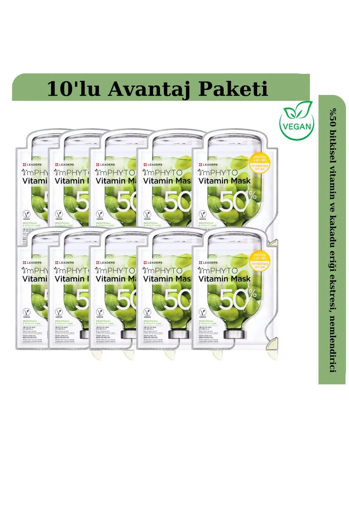 ImPHYTO Vitamin İçerikli Maske 10 Adet