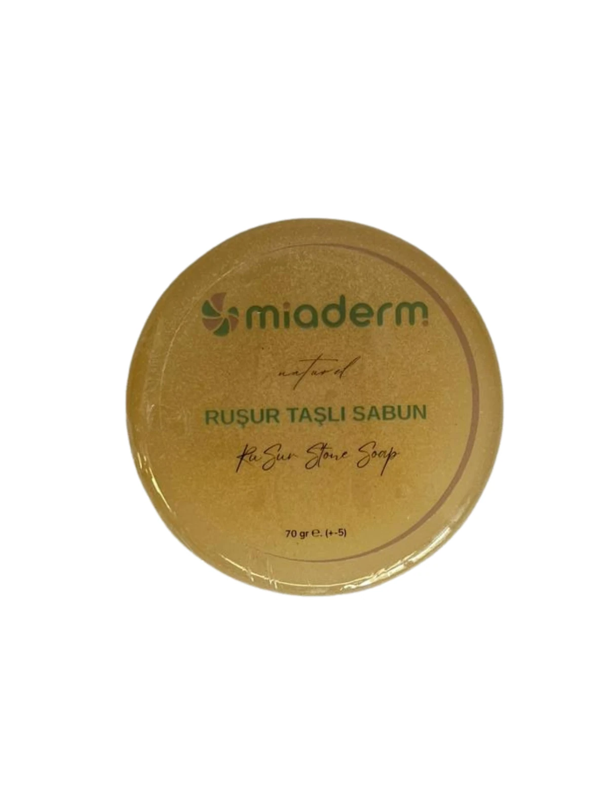 Miaderm Ruşur Taşlı Oval Sabun – Doğal Peeling, Aydınlatıcı, Pürüzsüzleştirici 70 g
