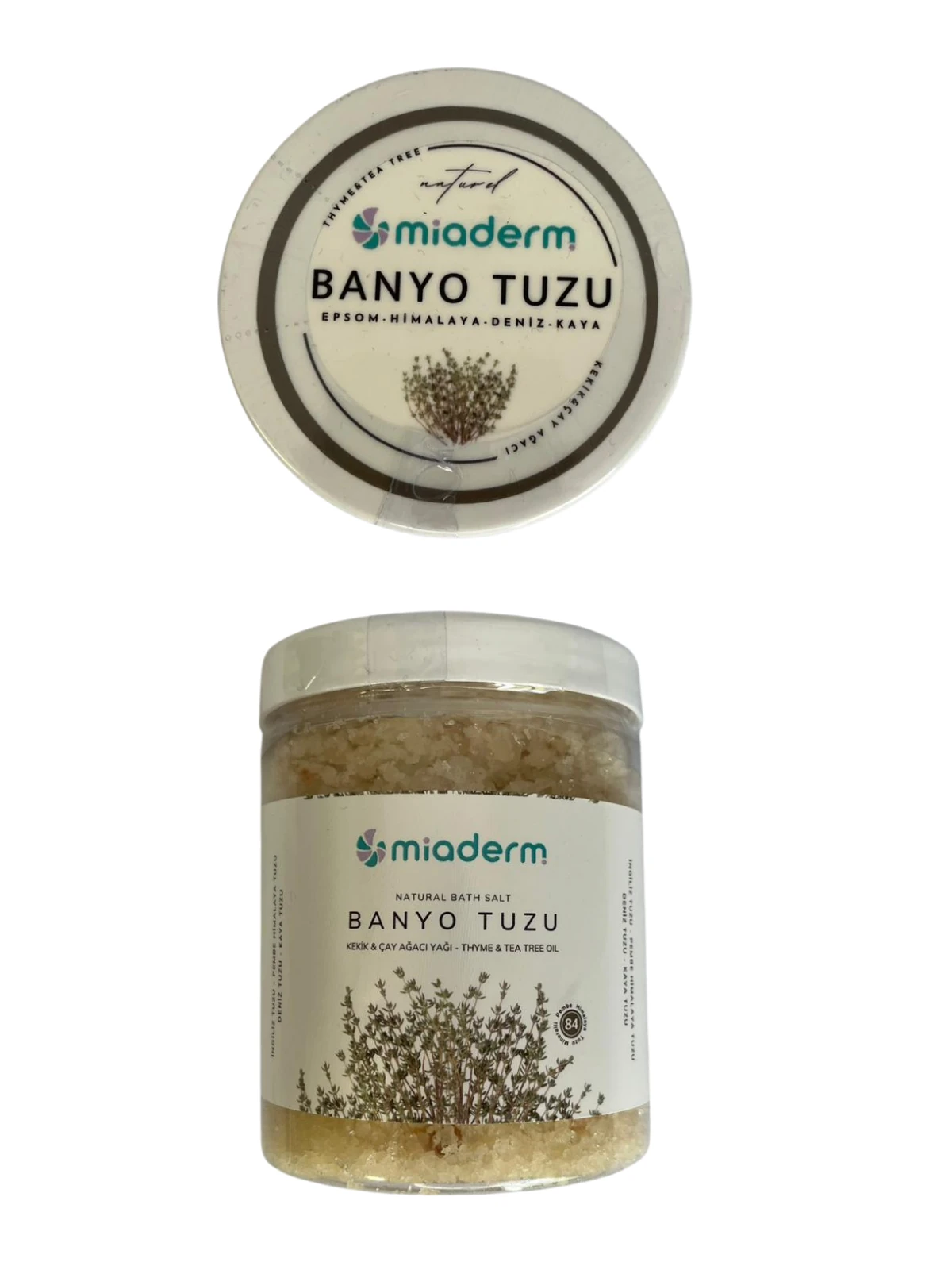 Miaderm Kekik & Çay Ağacı Yağı Doğal Banyo Tuzu – Arındırıcı, Rahatlatıcı Etki 300 gr