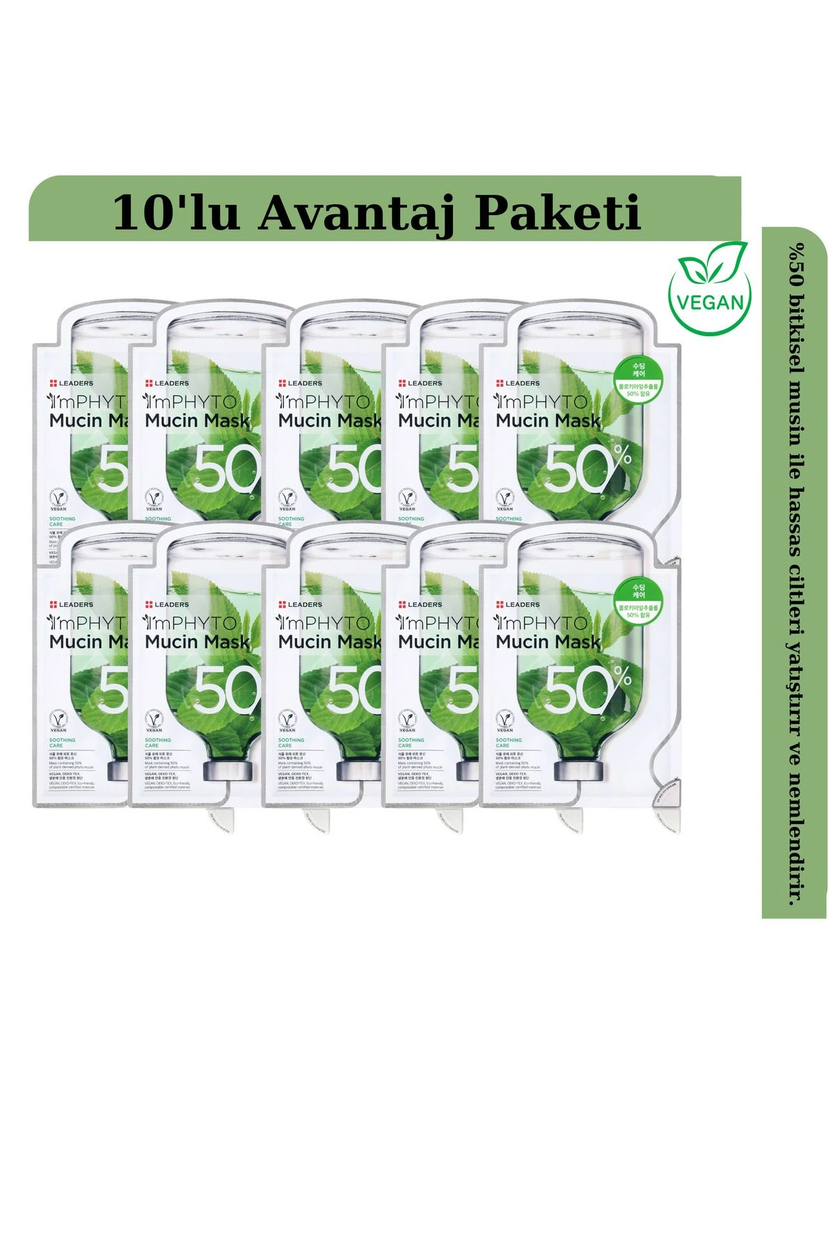 ImPHYTO Musin İçerikli Maske 10 Adet