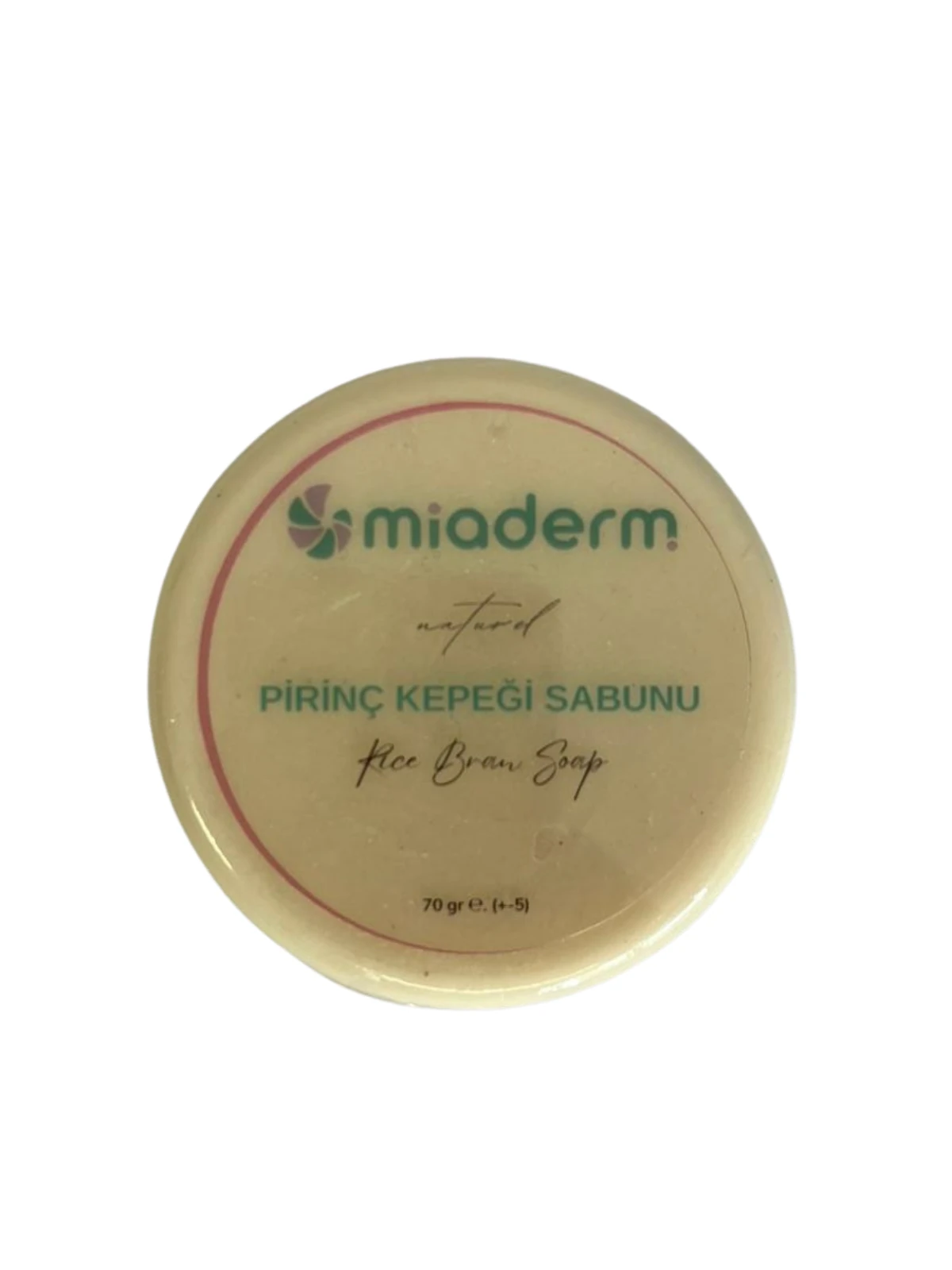 Miaderm Pirinç Özlü Oval Sabun – Aydınlatıcı, Arındırıcı, Pürüzsüzleştirici 70 g