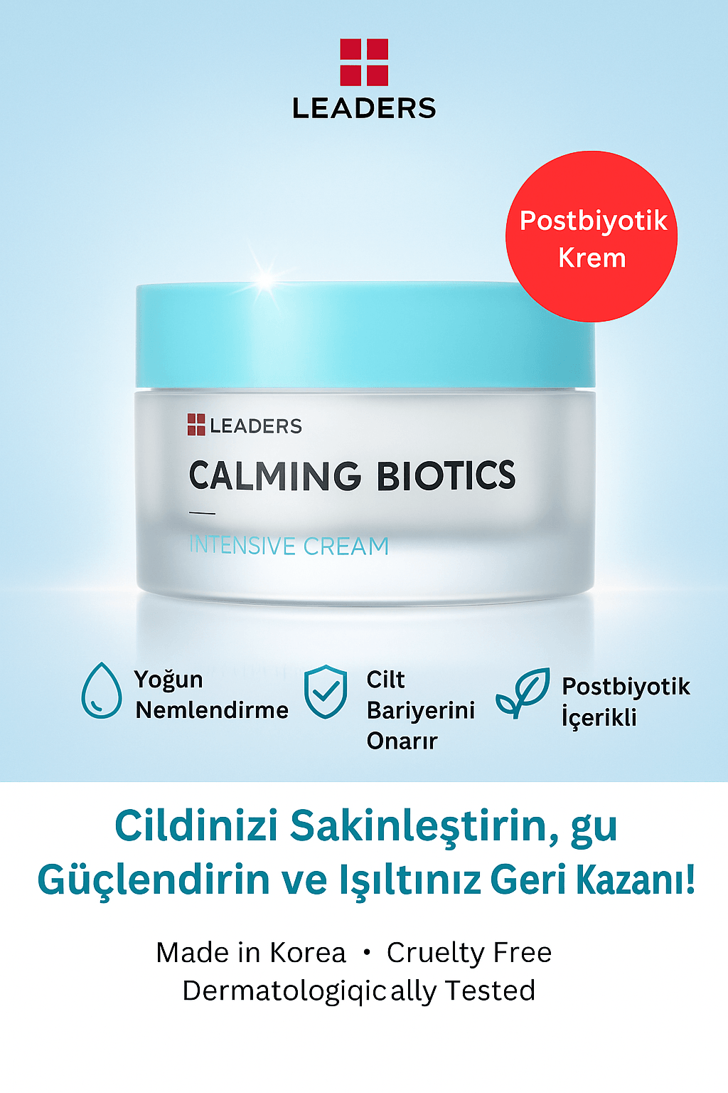 Cilt Bariyer Onarımını Destekleyen Yatıştırıcı ve Nemlendirici Yüz Kremi 50g 
