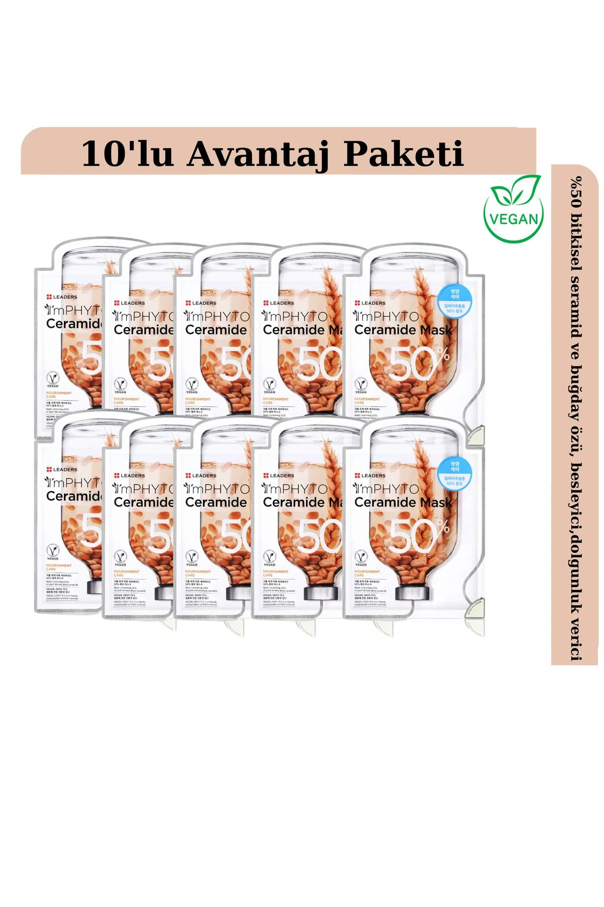 ImPHYTO Seramid İçerikli Maske 10 Adet