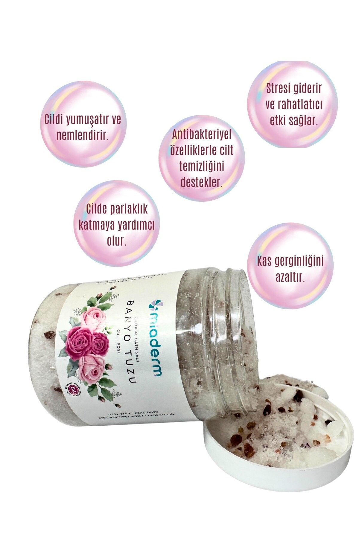 Gül Yağlı Doğal Banyo Tuzu