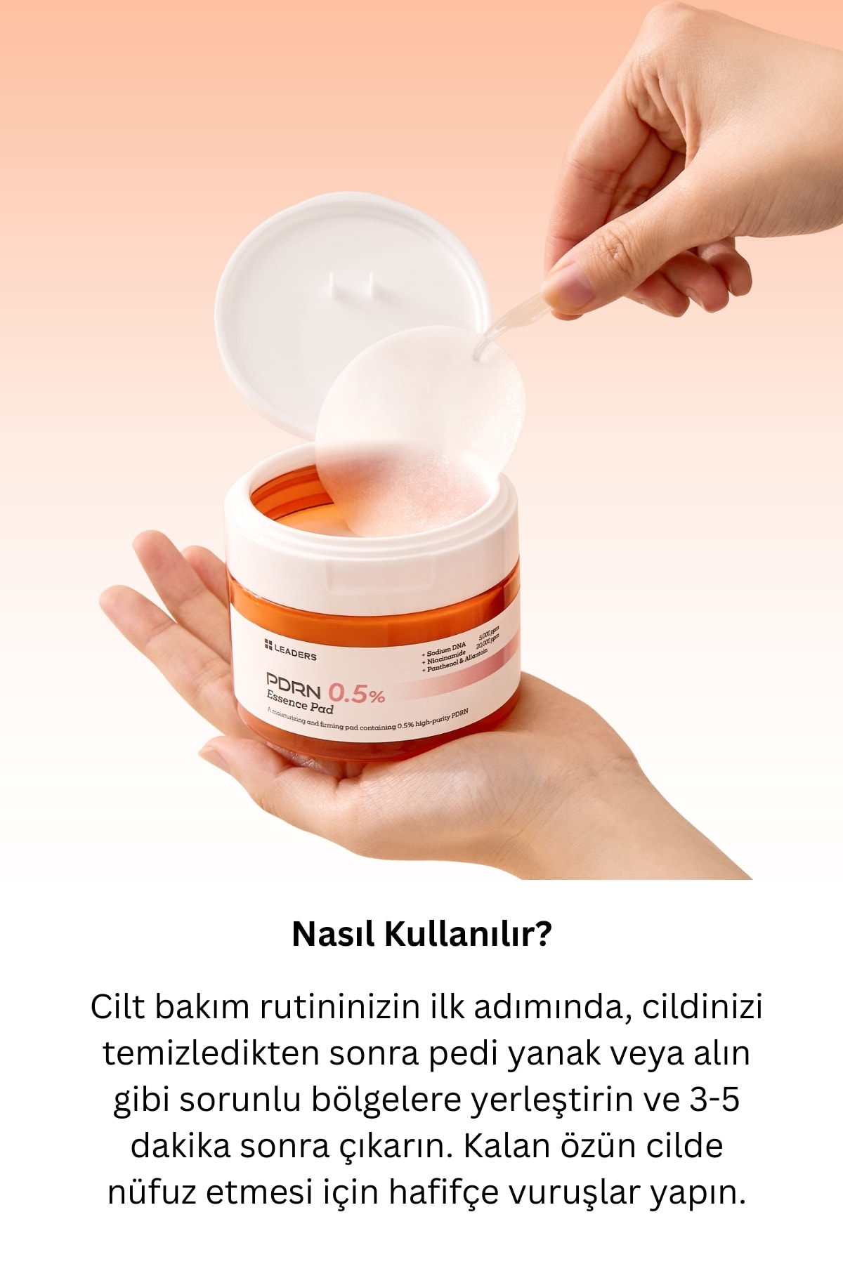 PDRN (Somon DNA'SI) İçerikli Yoğun Onarıcı Yaşlanma Karşıtı Yüz Temizleme Pedi 70 ADET