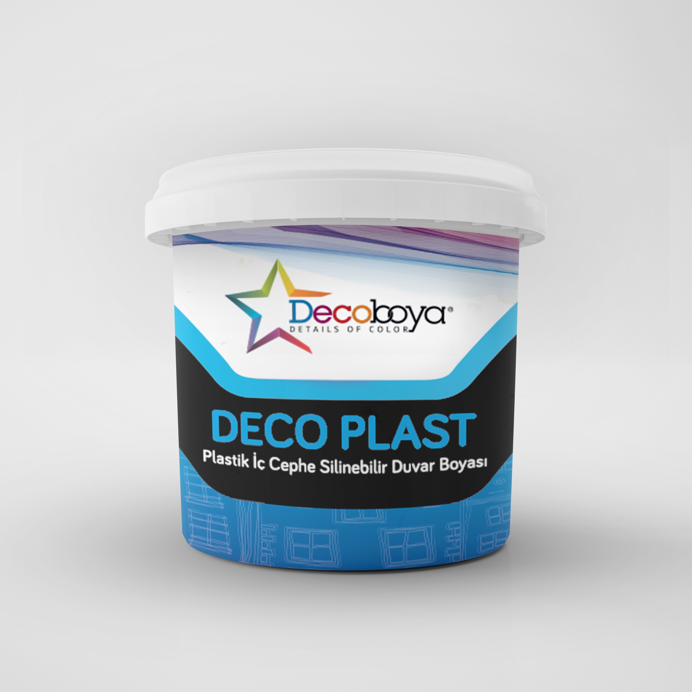Deco Plast Silinebilir Mat İç Cephe Duvar Boyası 3 Kg Beyaz main variant image
