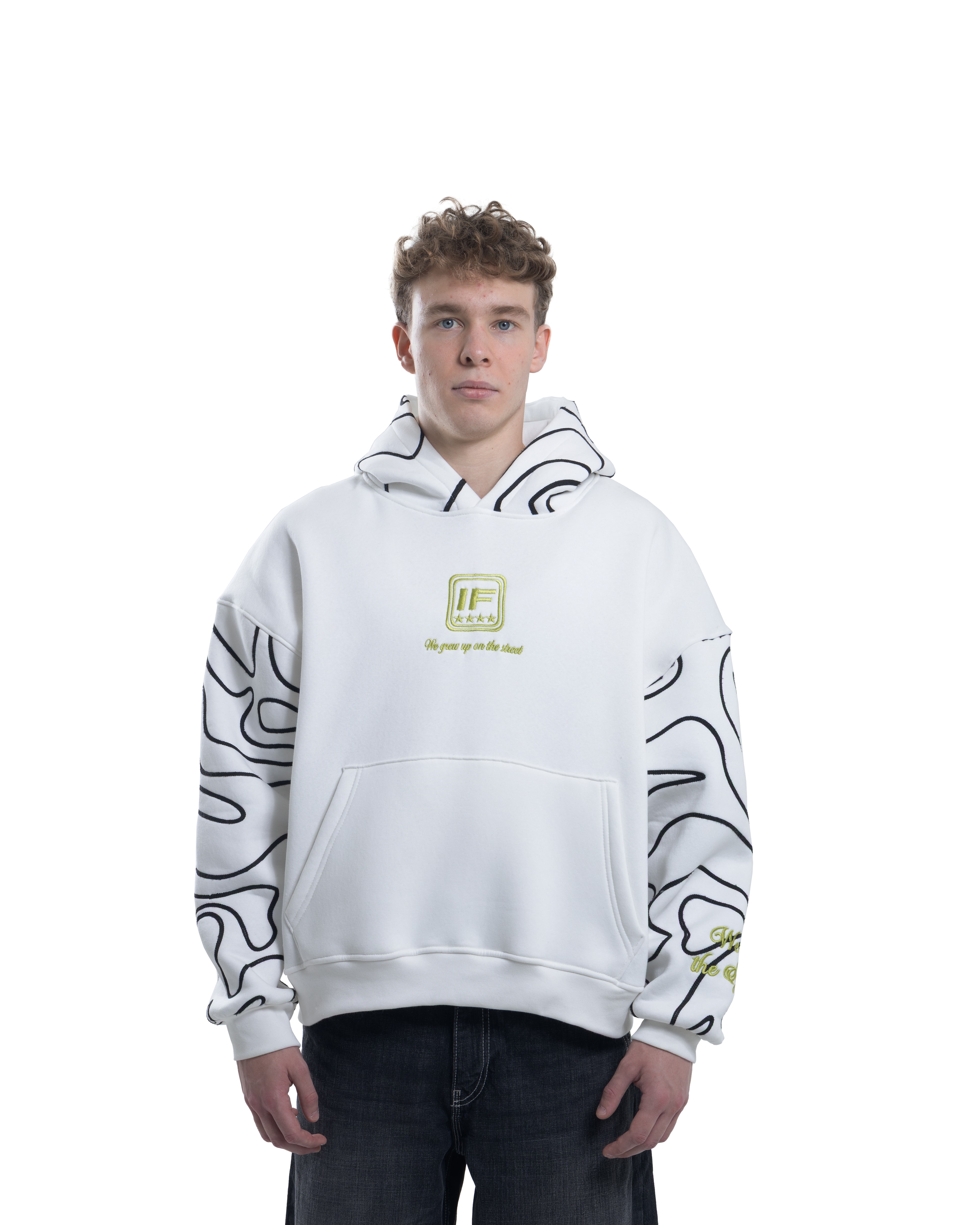 Street Map Oversize Hoodie