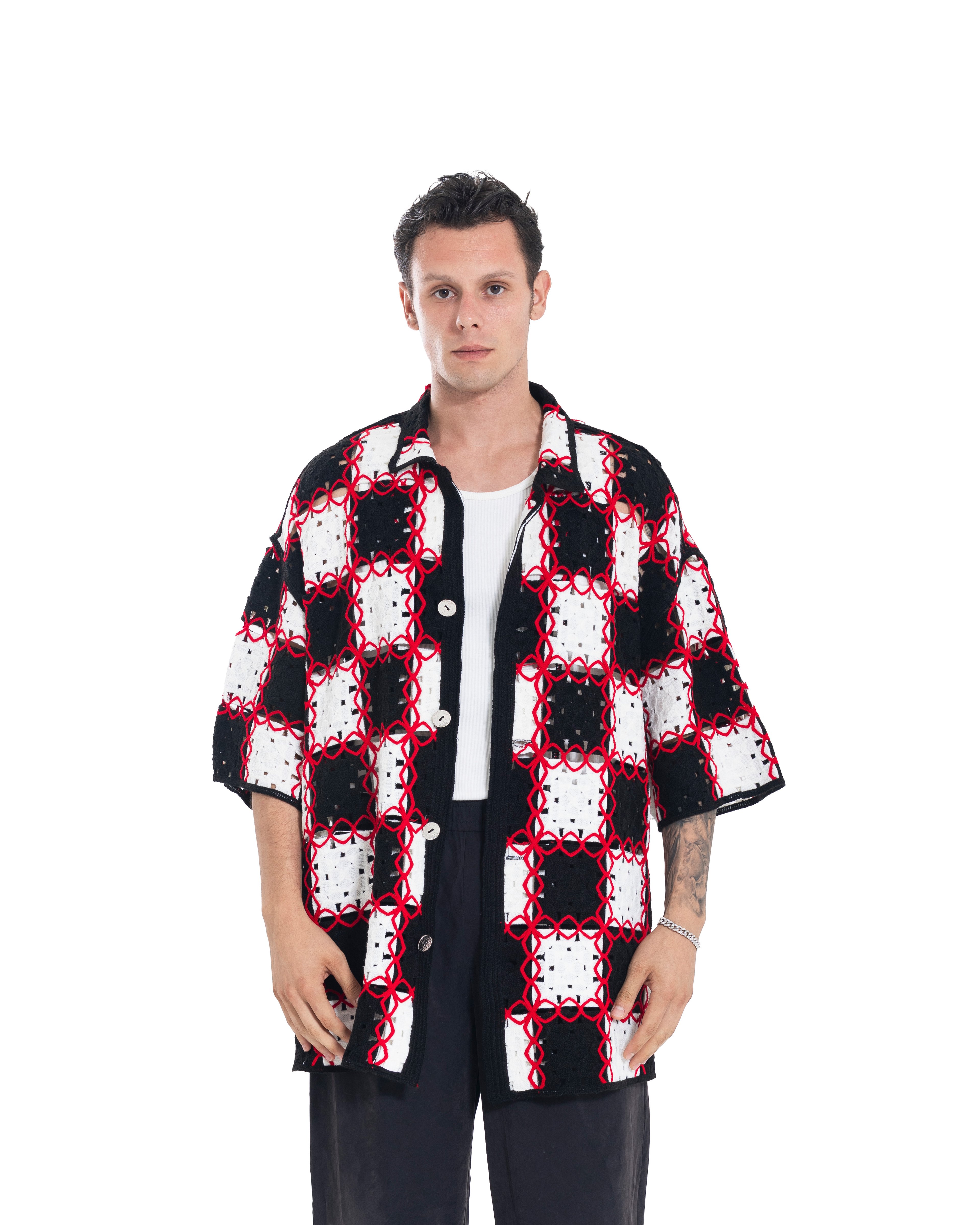 Unisex Knitted Pixel Tangle Shirt