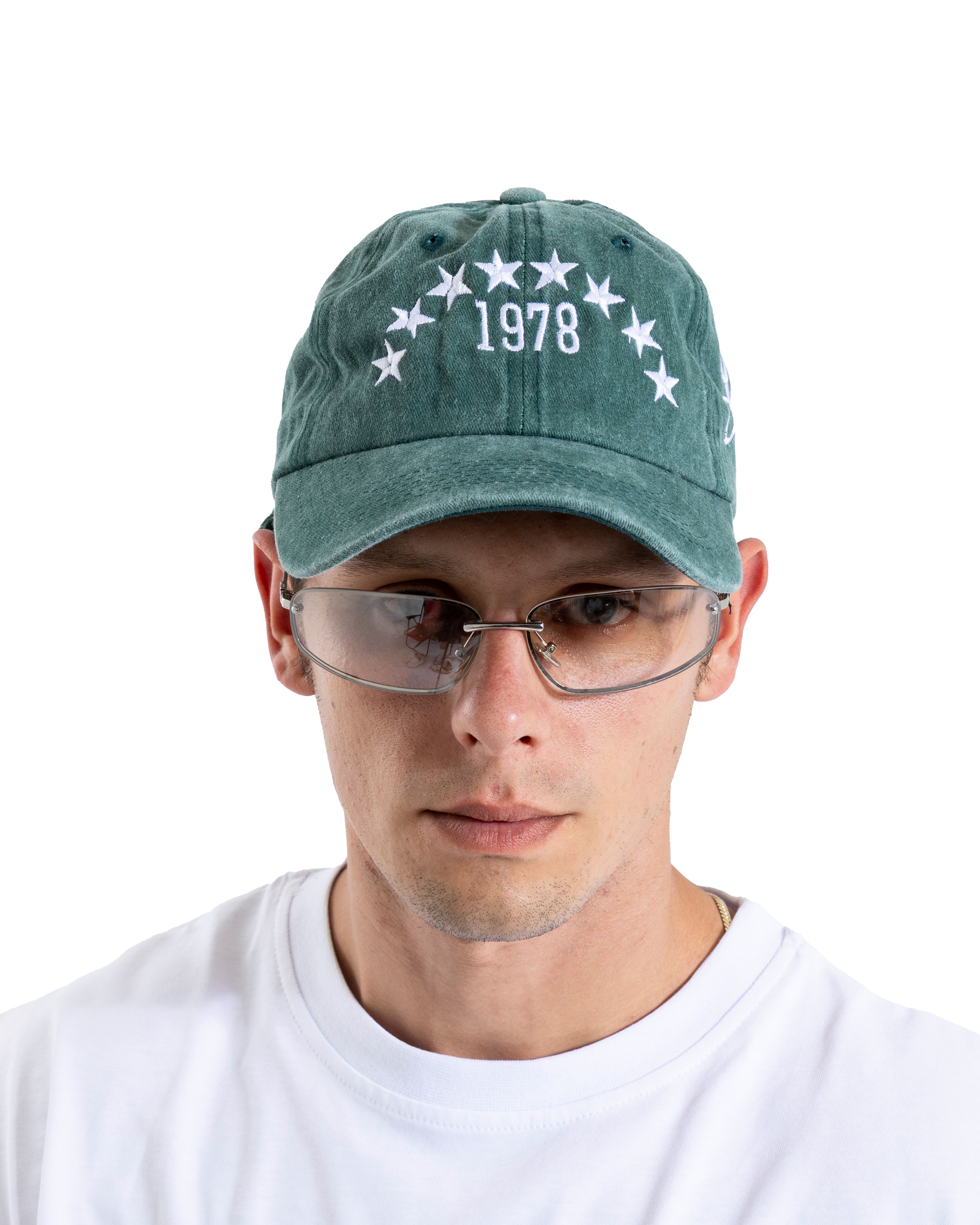 Yıkamalı Yeşil Star Embroidery