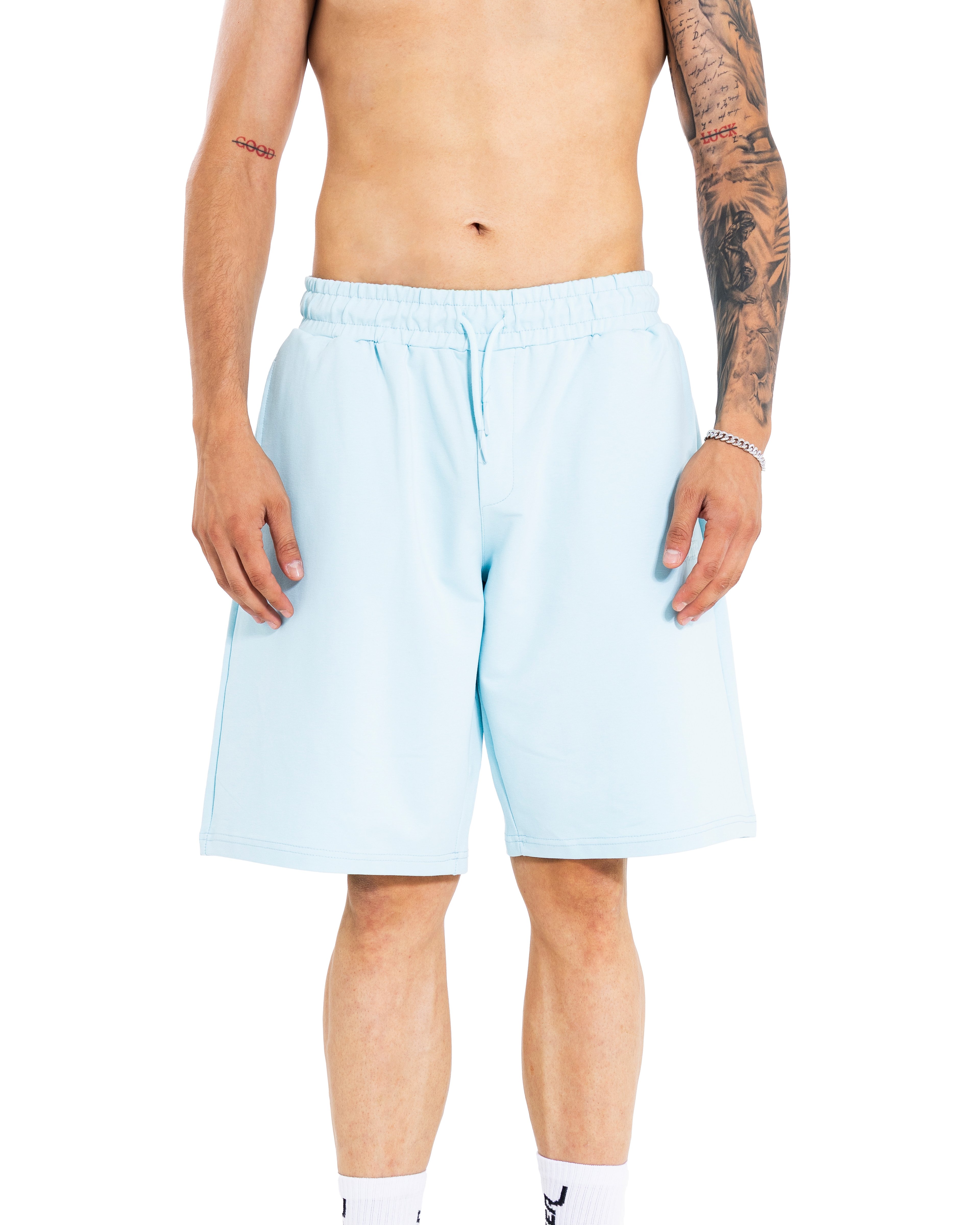 Buz Mavi Basıc Short