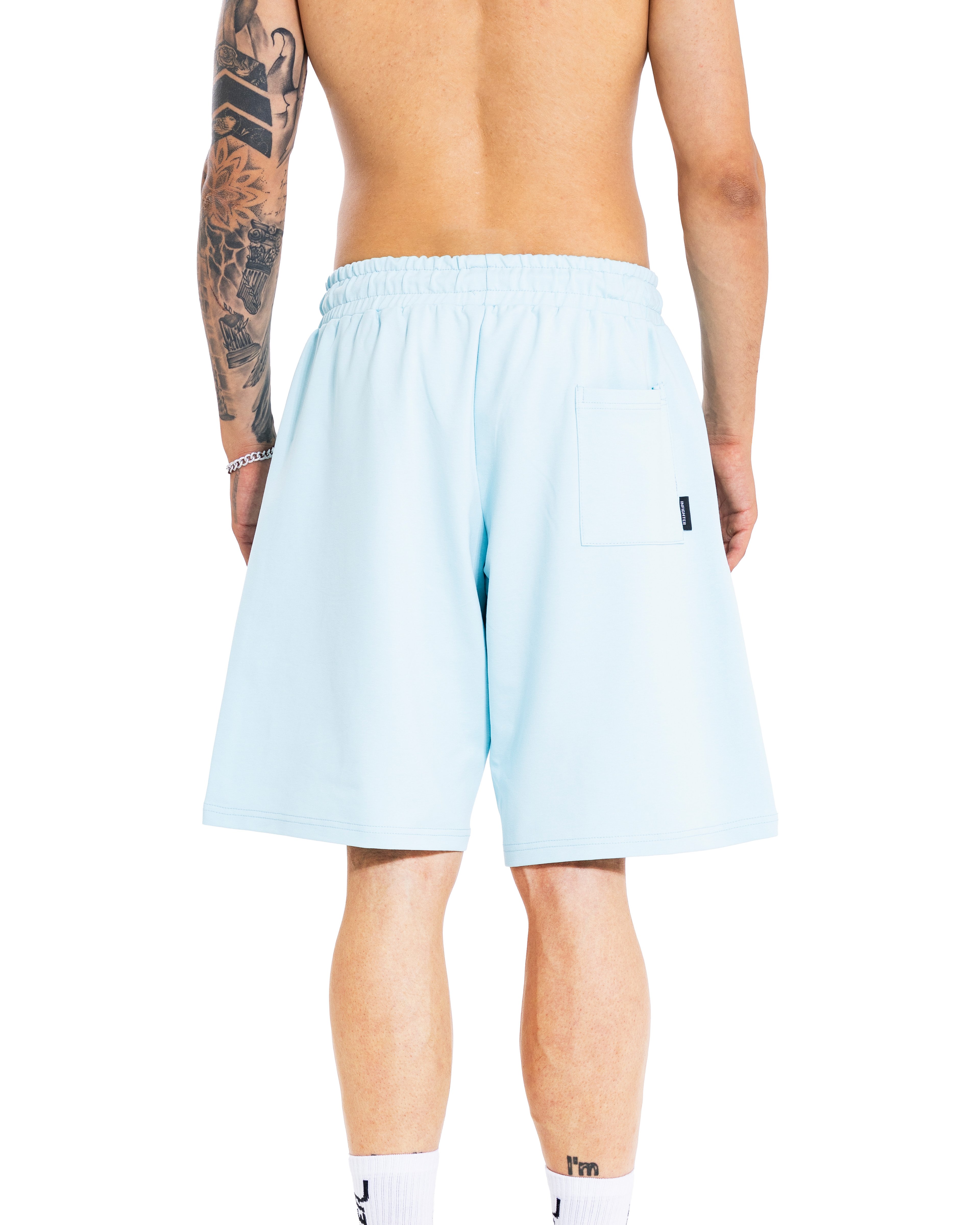 Buz Mavi Basıc Short
