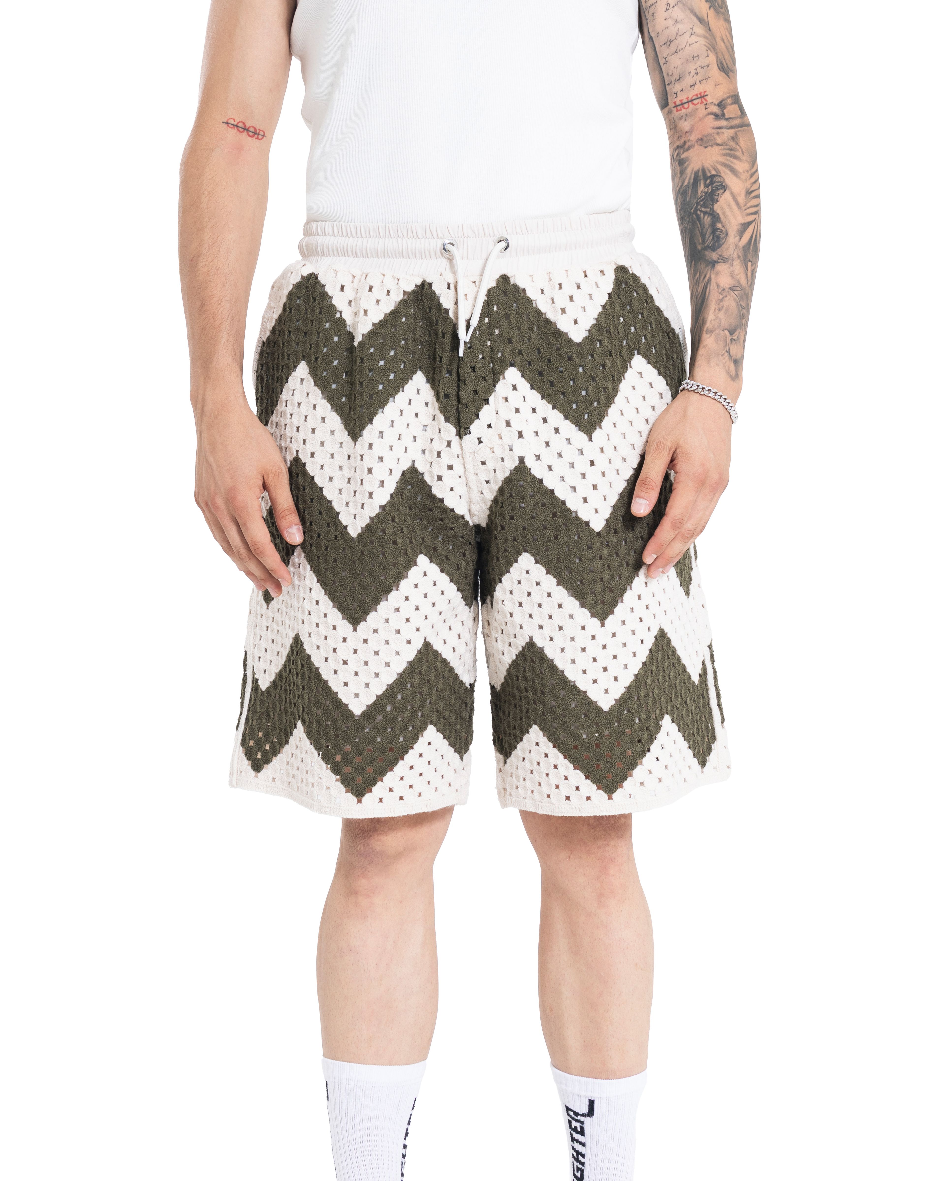 Unisex Knitted ZigZag Edge Pants