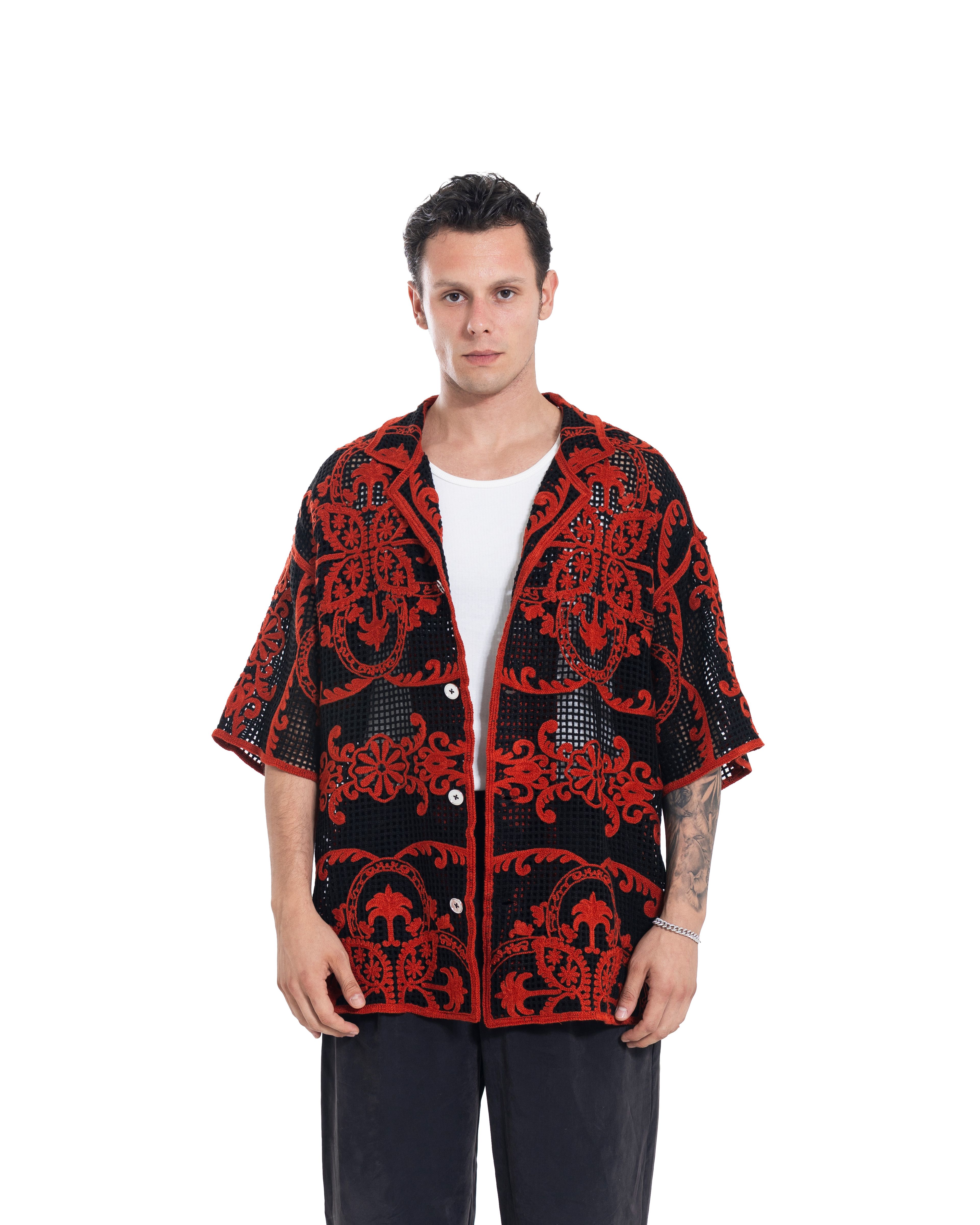 Unisex Knitted Ember Lace Shirt