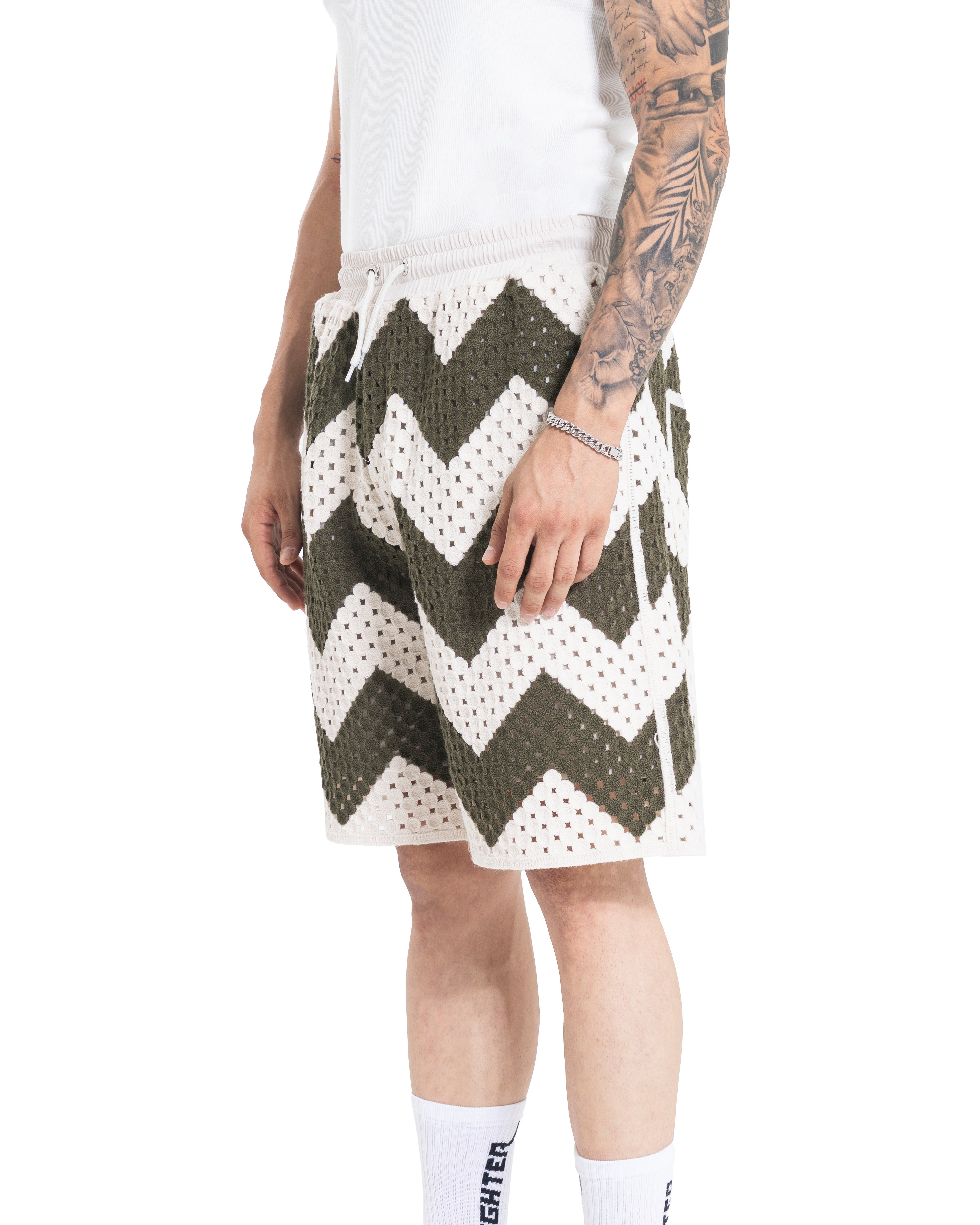 Unisex Knitted ZigZag Edge Pants