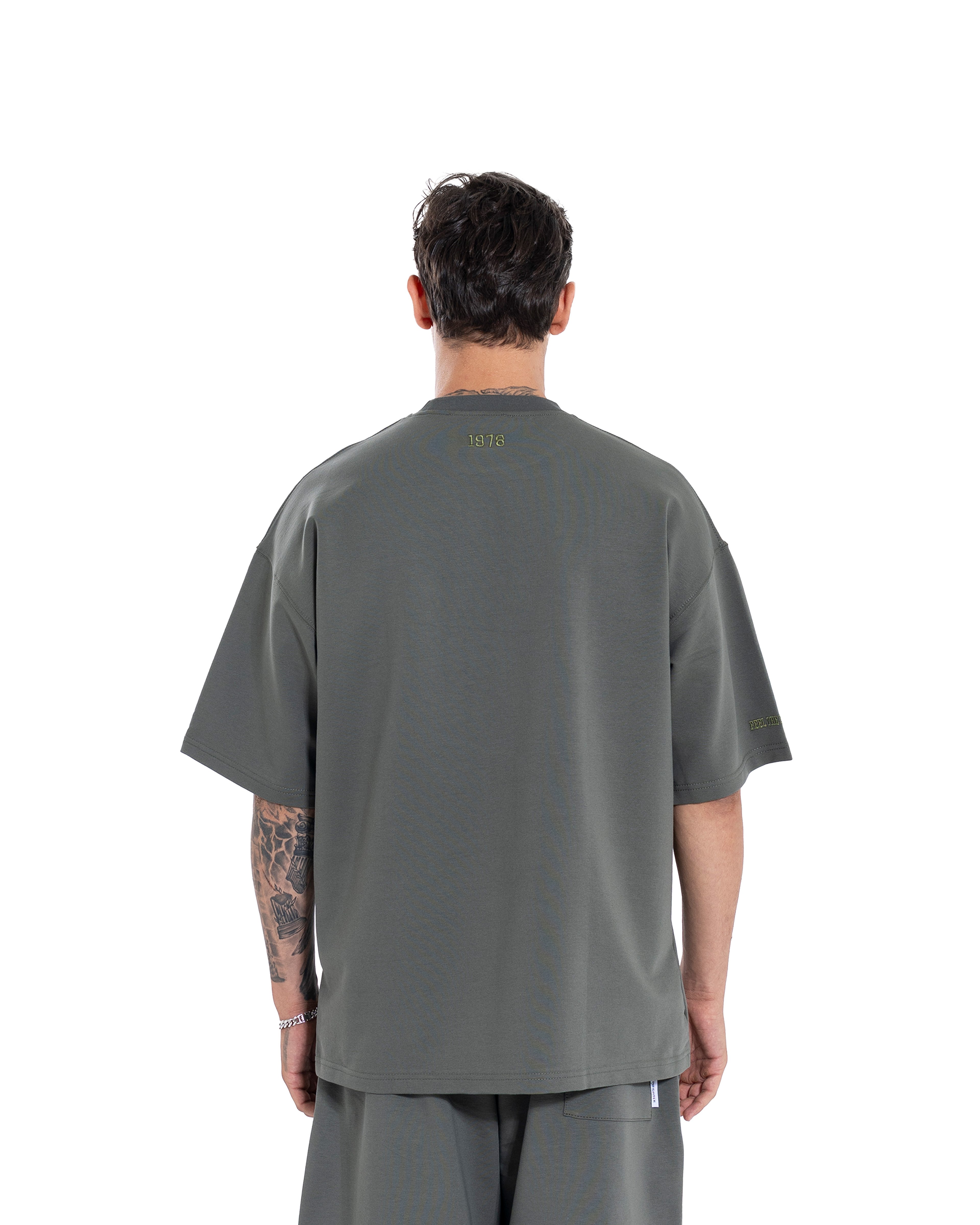 Haki Basic Oversize Tişört