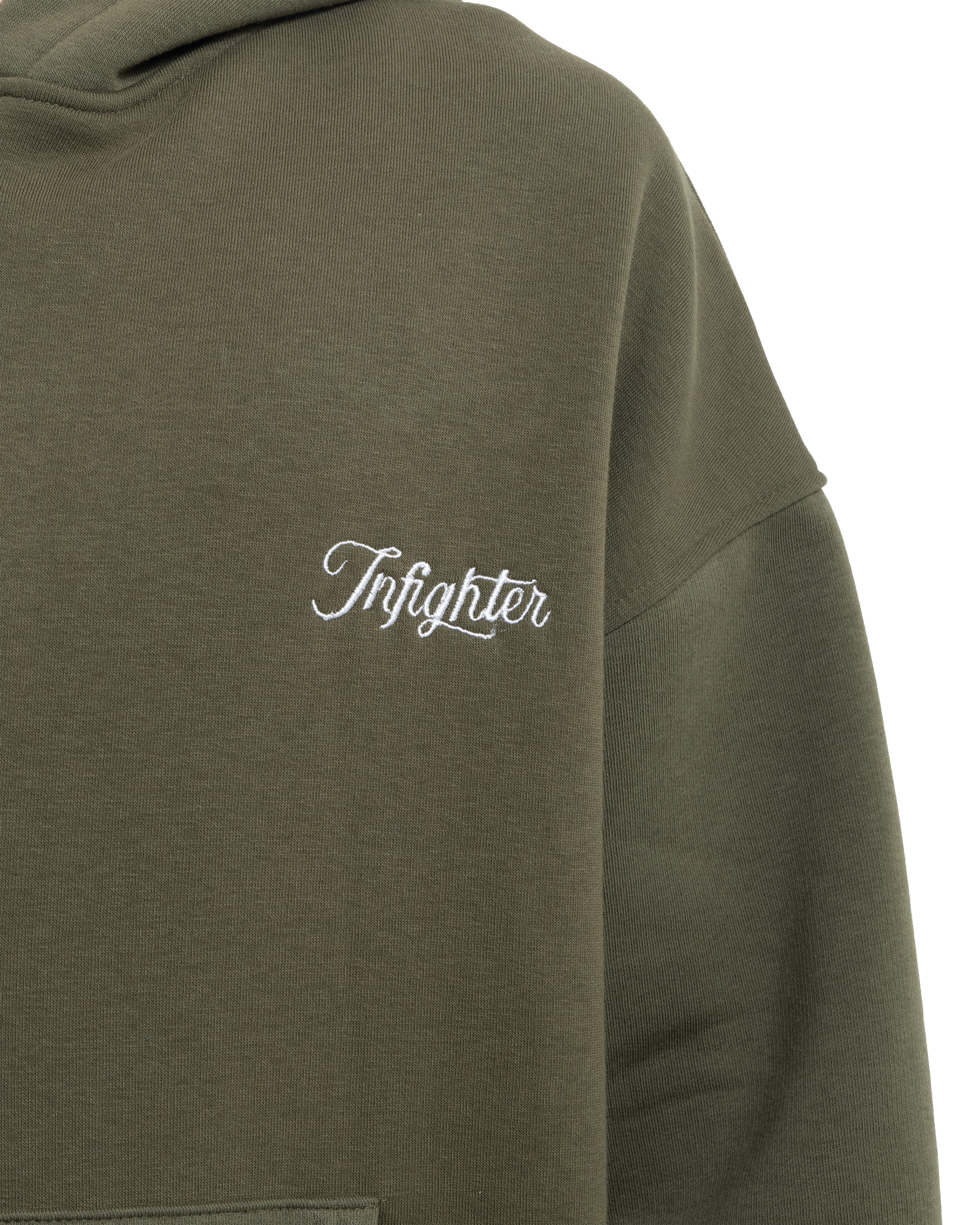 Haki Fermuarlı Basic Hodie