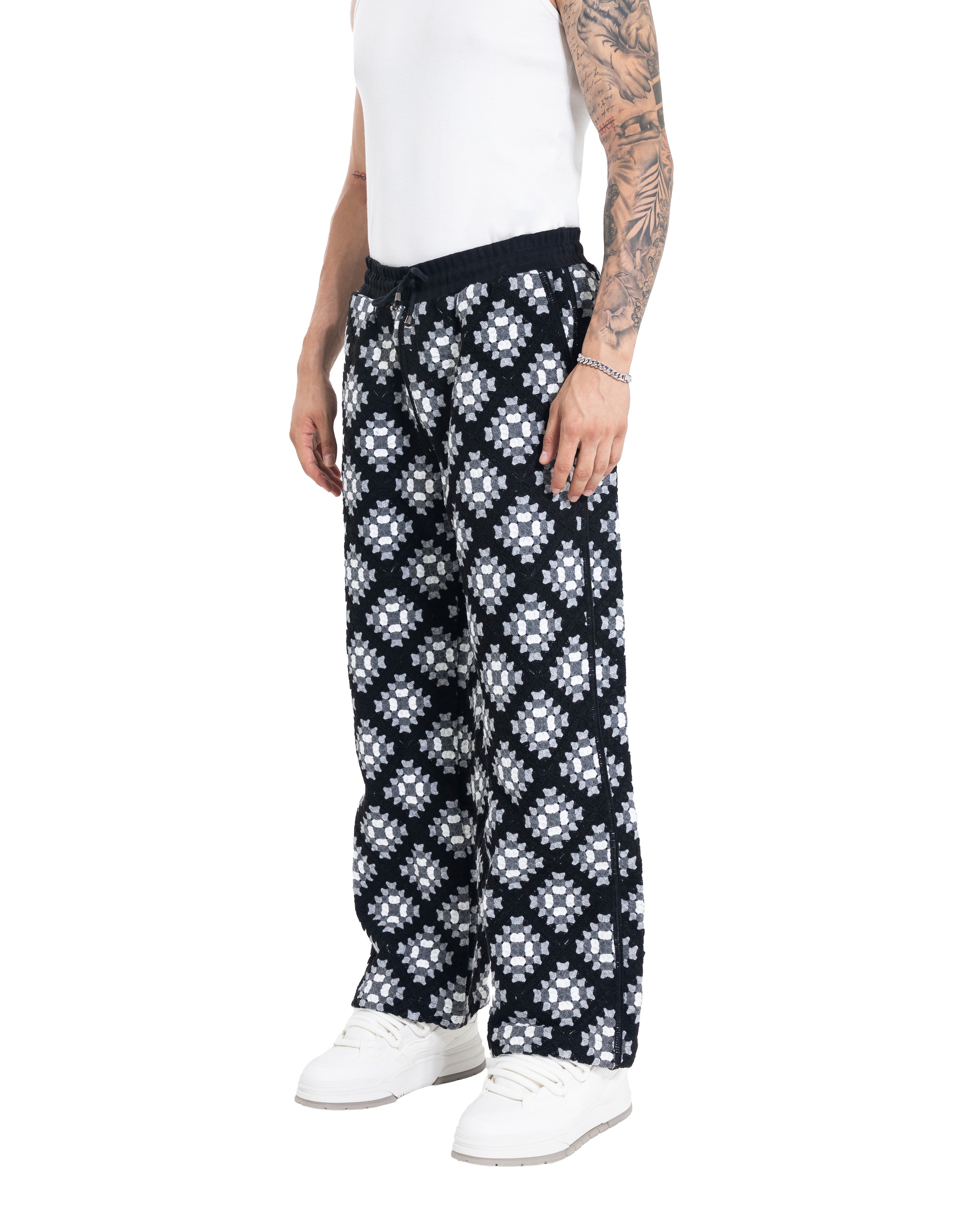 Unisex Knitted Pants Black