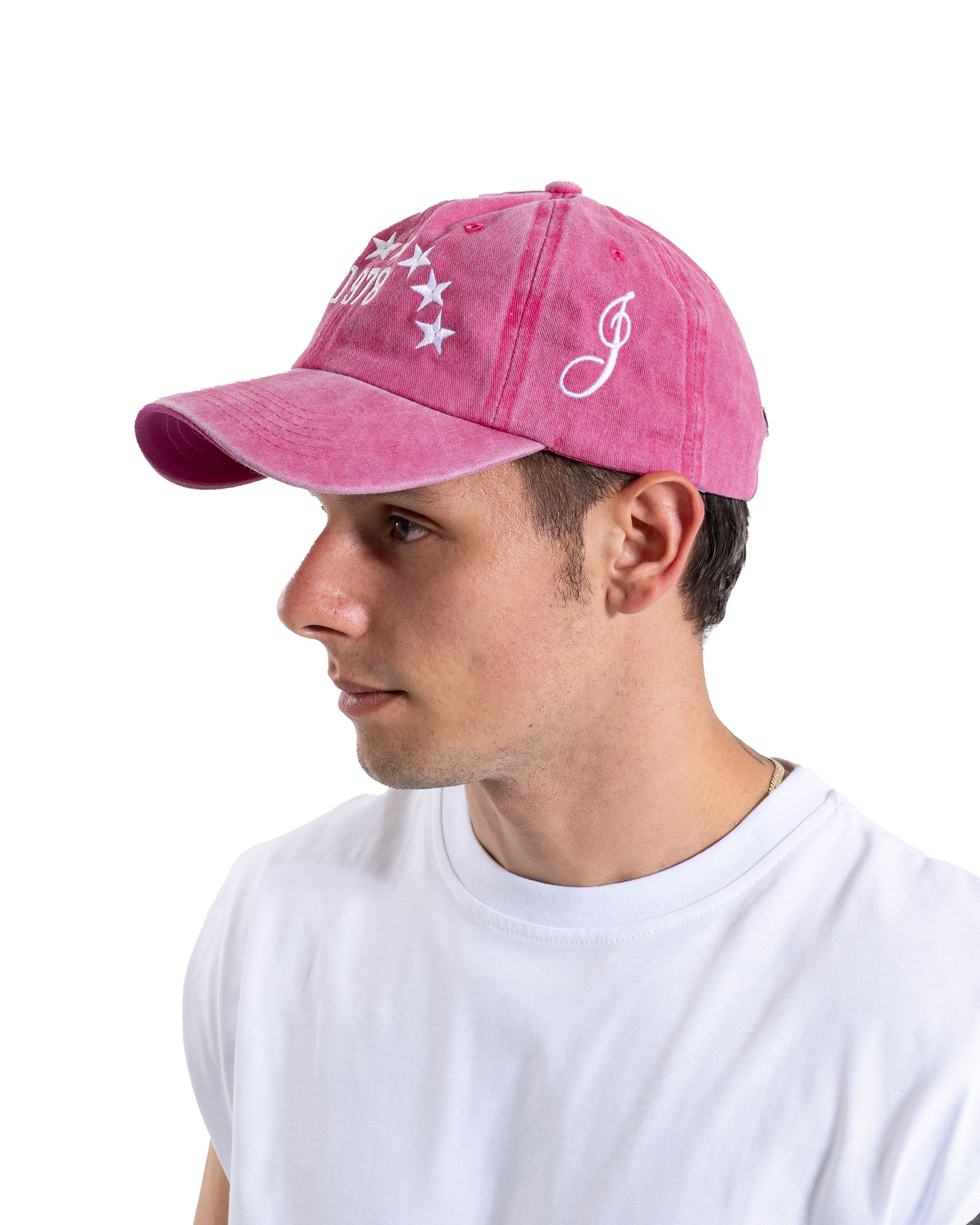 Yıkamalı Pembe Star Embroidery
